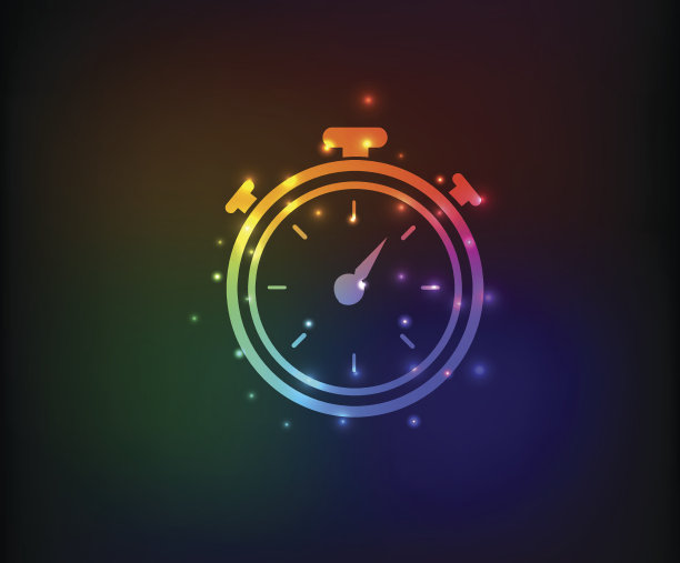 罗盘符号，彩虹设计，干净的矢量图片下载