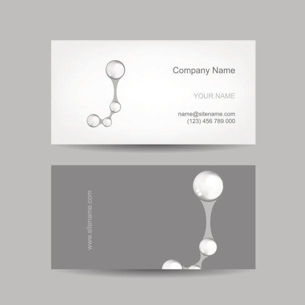 名片设计与字母J。图片下载