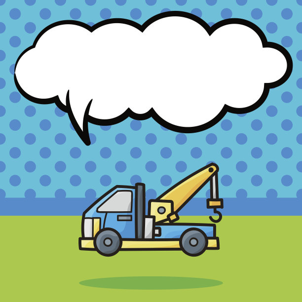 货车涂鸦，演讲泡泡图片下载