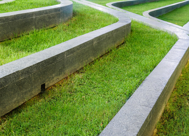 以草为现代景观设计元素图片下载