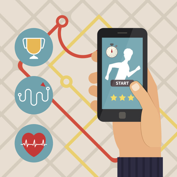 运动健身应用程序。运行应用程序图片下载