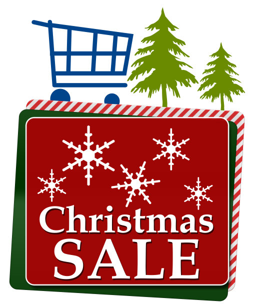 圣诞特卖红绿广场图片下载
