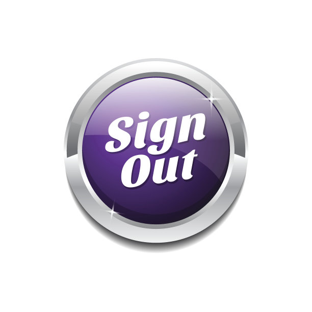 退出紫色矢量图标按钮图片下载