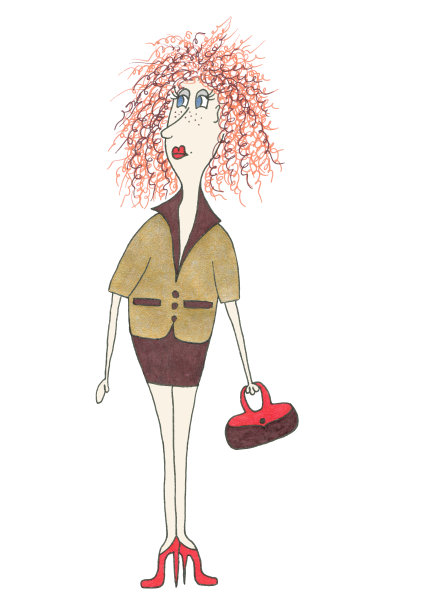 女商人。插图。图片下载