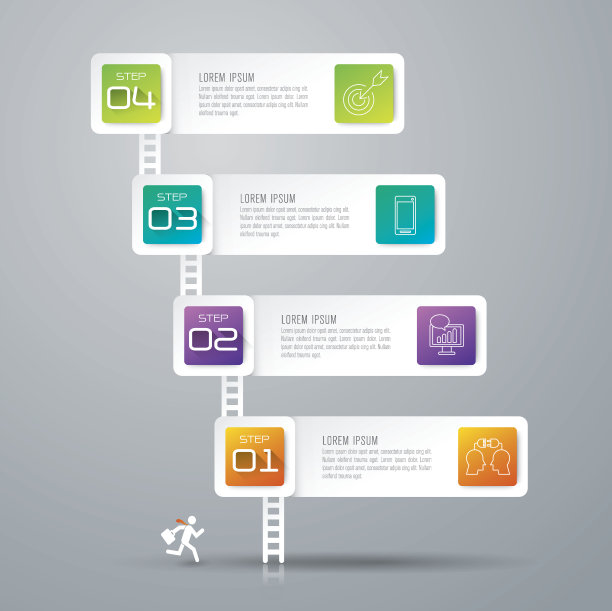信息图设计模板和营销图标。图片下载