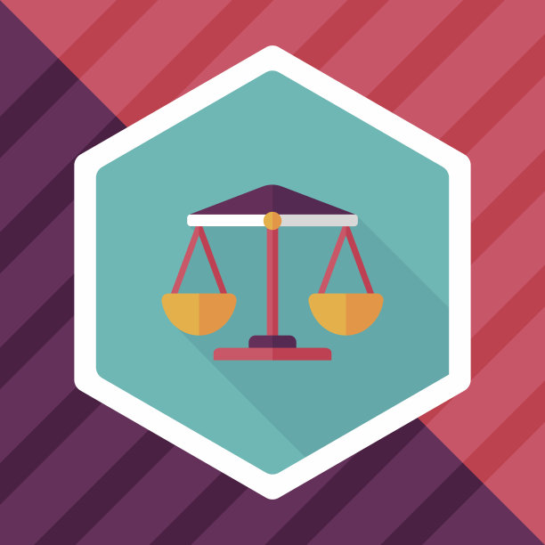 财务平衡与长影子平面图标，eps10图片下载