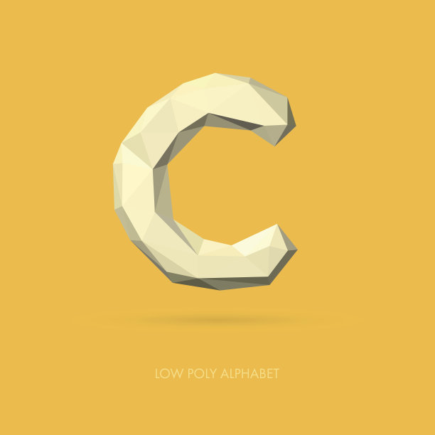 低聚字母C图片下载