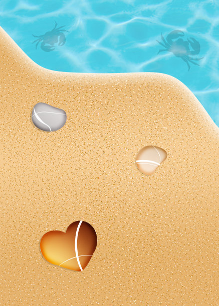 在海滩上图片下载