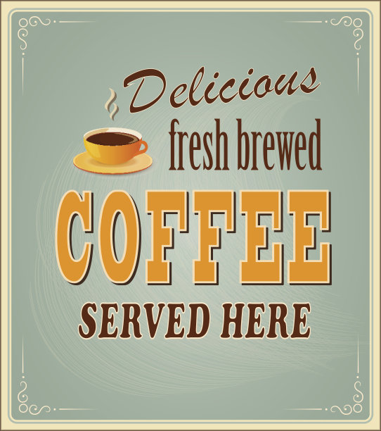 横幅喝咖啡图片下载