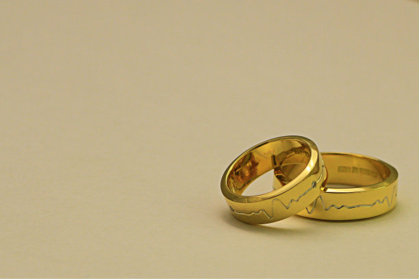 黄金结婚戒指图片下载