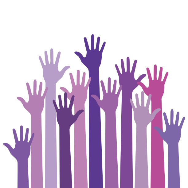 紫罗兰色的手图片下载