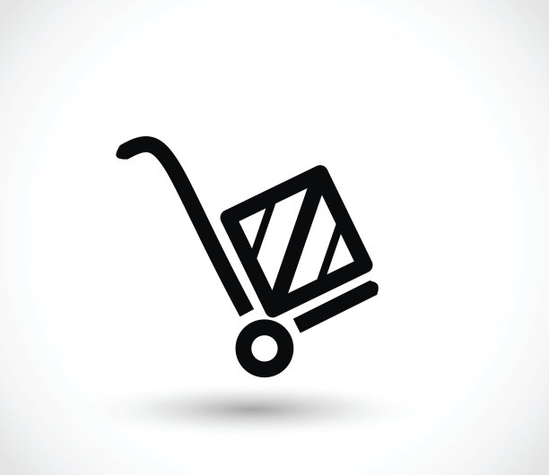 手推车图标矢量插图图片下载