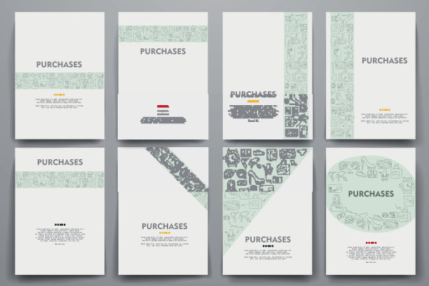 企业身份向量模板设置涂鸦销售主题图片下载