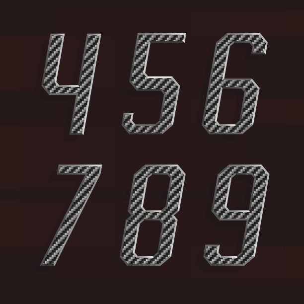 碳纤维字母表。6的第6部分。图片下载