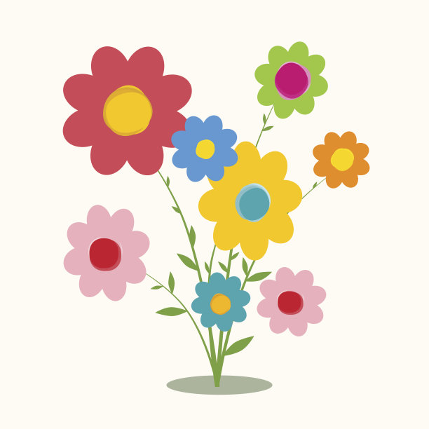 鲜花矢量图图片下载