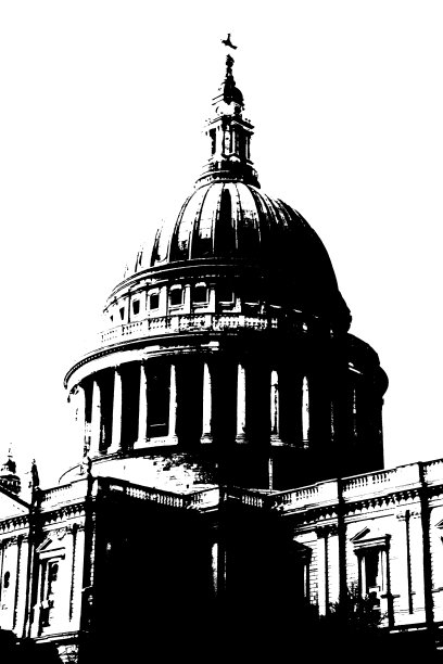 伦敦圣保罗大教堂的圆顶图片下载