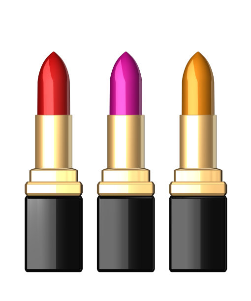 3d口红孤立的白色图片下载