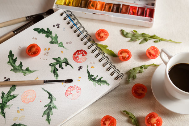 圣女果和芝麻菜图片下载