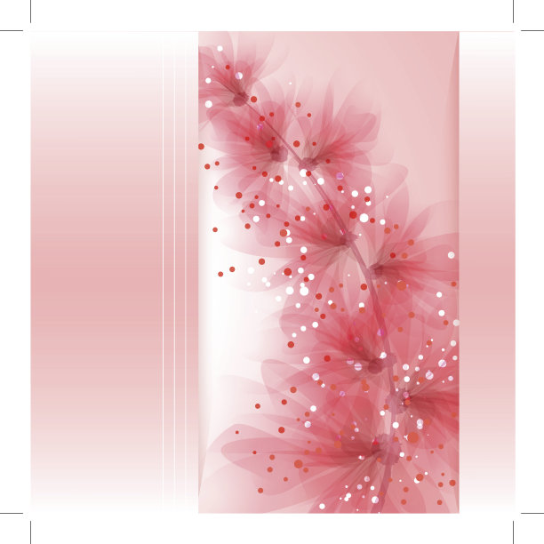 带花的矢量背景图片下载