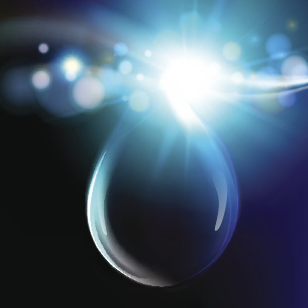 向量蓝色滴。图片下载