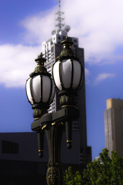 墨尔本的街灯图片下载