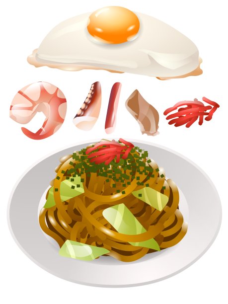 Yakisoba面说明图片下载