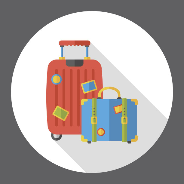 行李箱平面图标图片下载