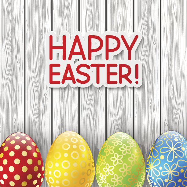 带有彩蛋的复活节贺卡图片下载