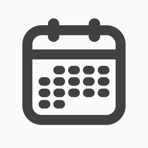 日历图标。事件提醒标志。图片下载