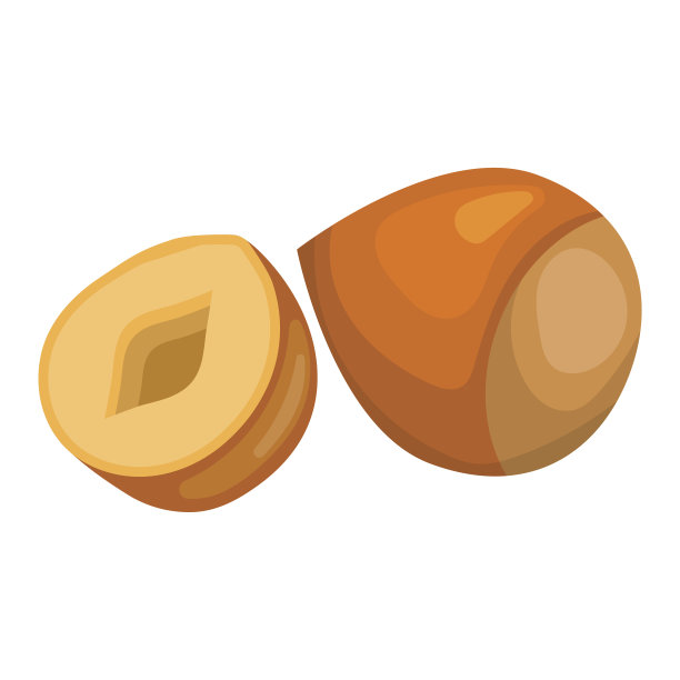 榛子彩色图标图片下载