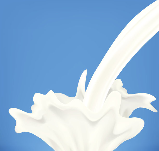 向量牛奶飞溅素材图片