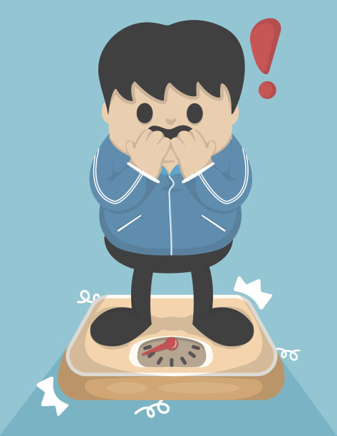 卡通运动，肥胖量表图片下载