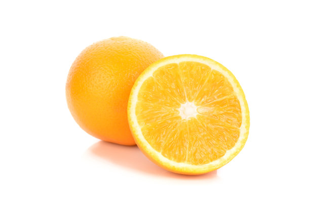 橙色水果孤立在白色背景+剪切路径图片下载