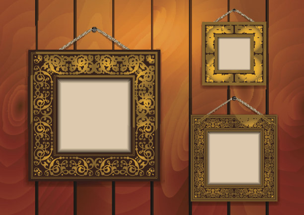 木制背景框架图片下载