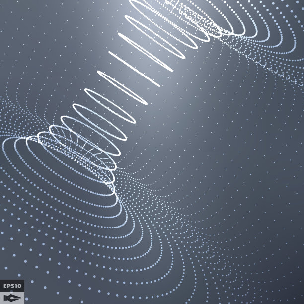 抽象的3d表面看起来像漏斗。透视网格背景纹理。图片下载