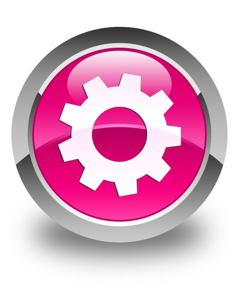 过程图标亮粉色圆形按钮图片下载