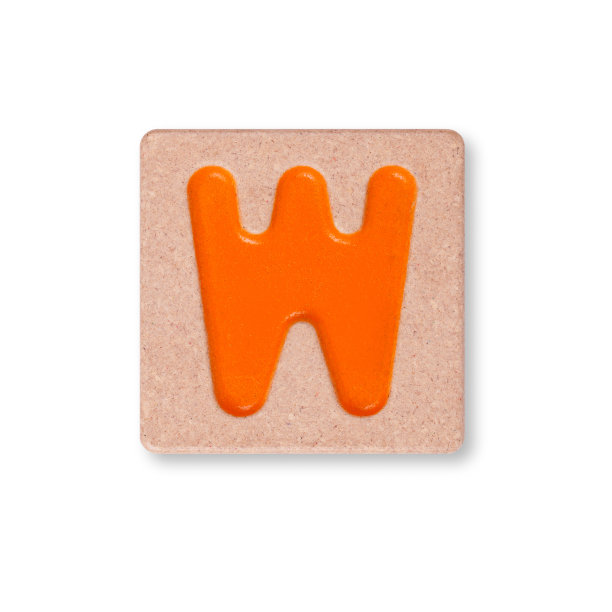 字母W孤立在白色背景上图片下载