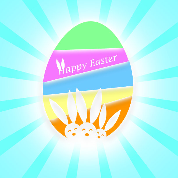 快乐的复活节彩蛋图片下载