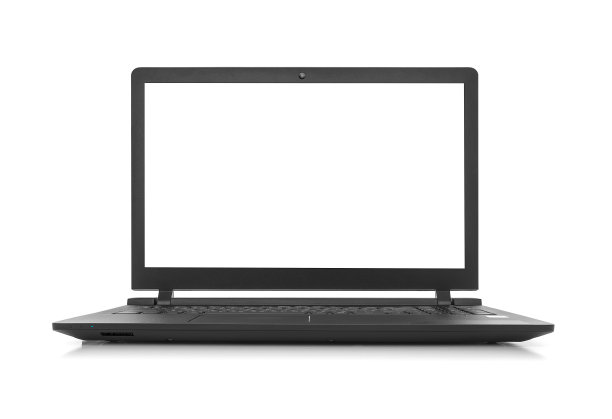 笔记本电脑隔离白色。图片下载