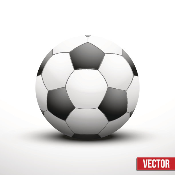 传统足球的双色系图片下载