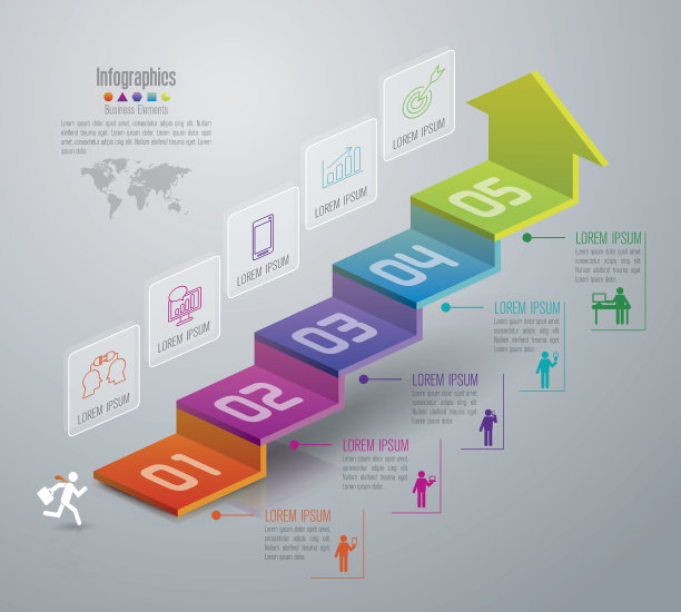 信息图设计模板和营销图标。图片下载
