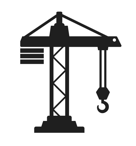起重机建筑图标图片下载