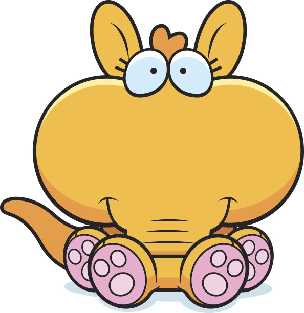 卡通Aardvark坐图片下载