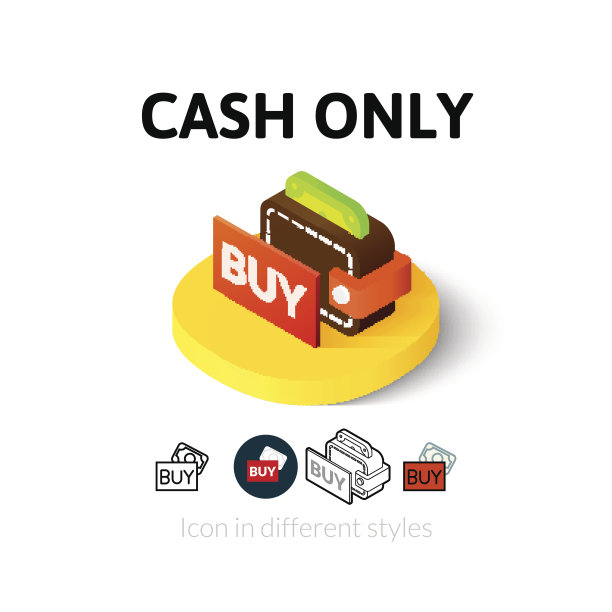 现金只在不同的风格图标图片下载