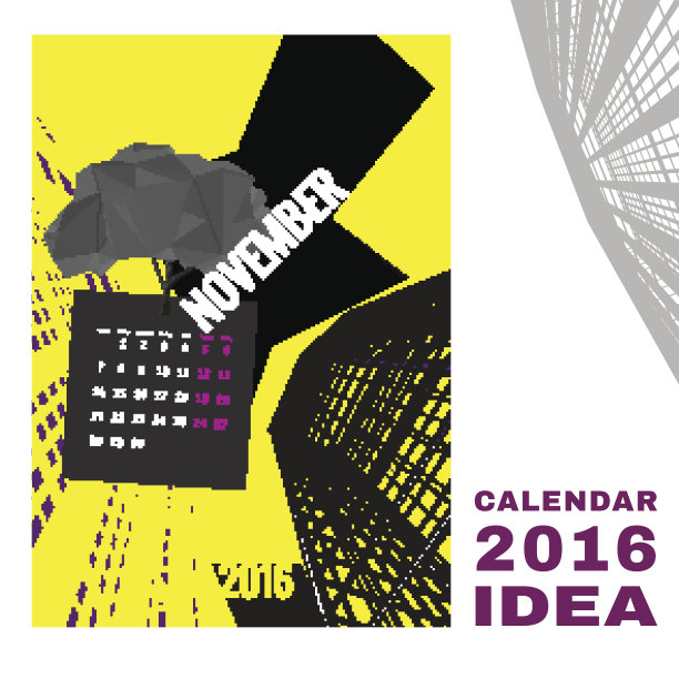 日历2016摘要模板01 A-03图片下载