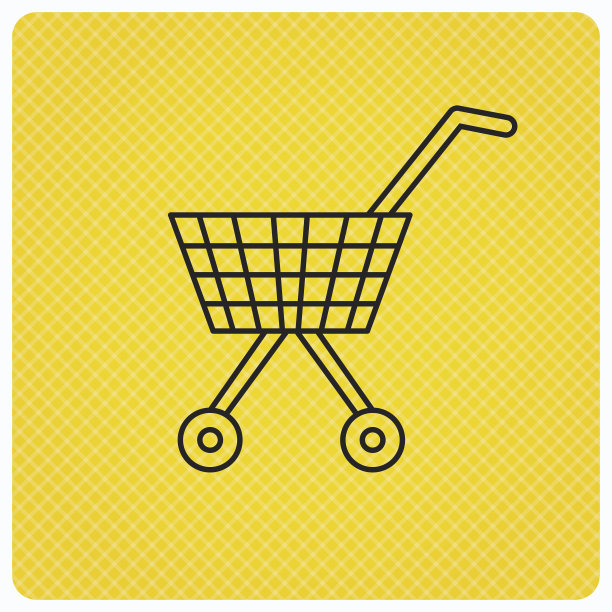 购物车图标。市场购买的迹象。图片下载