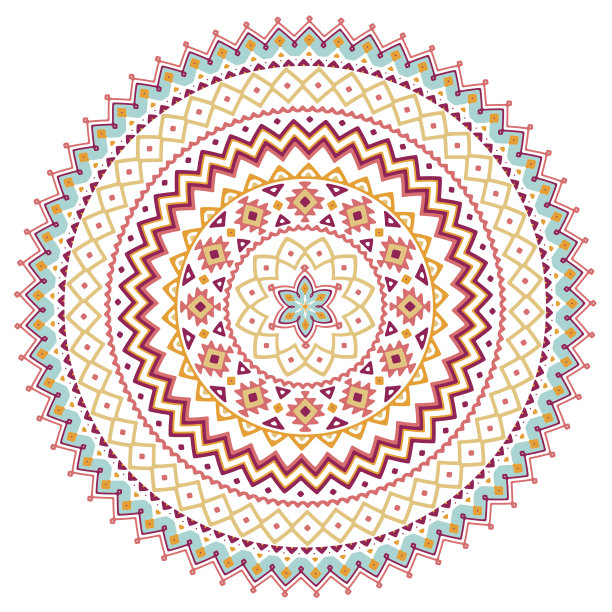 背景矢量曼荼罗图片下载