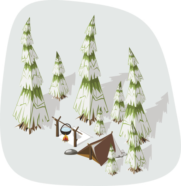 极值冬季徒步旅行图片下载