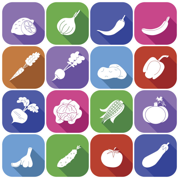 一套水果和蔬菜图片下载