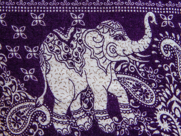 大象印花布图片下载